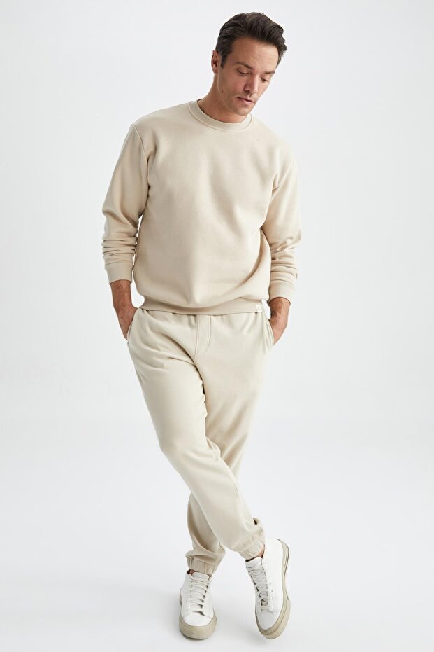 Oversize Fit Bisiklet Yaka Basic Sweatshirt - 2