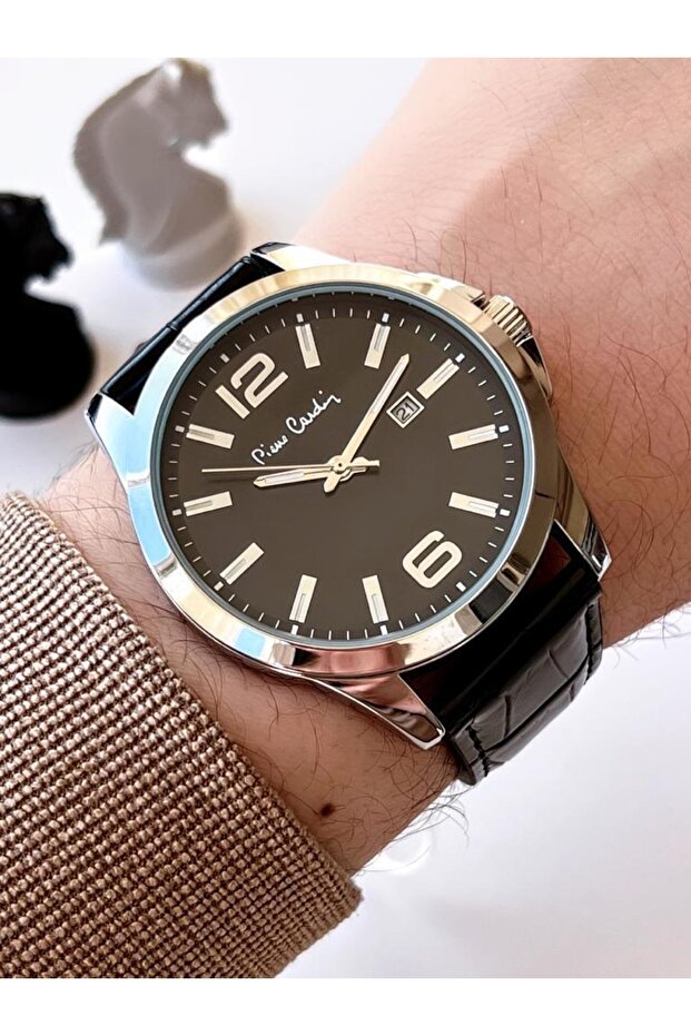800411f08sy Leather Cord Men's Wristwatch 30 Mt Waterproof + Tiger Eye Bracelet