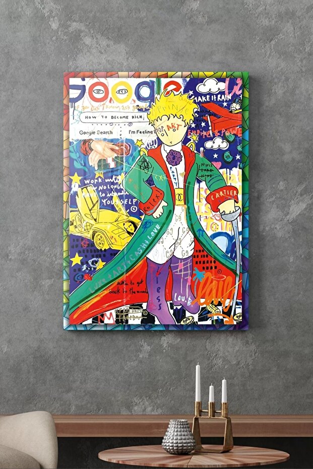 Cam Tablo Pop Art Google - 3