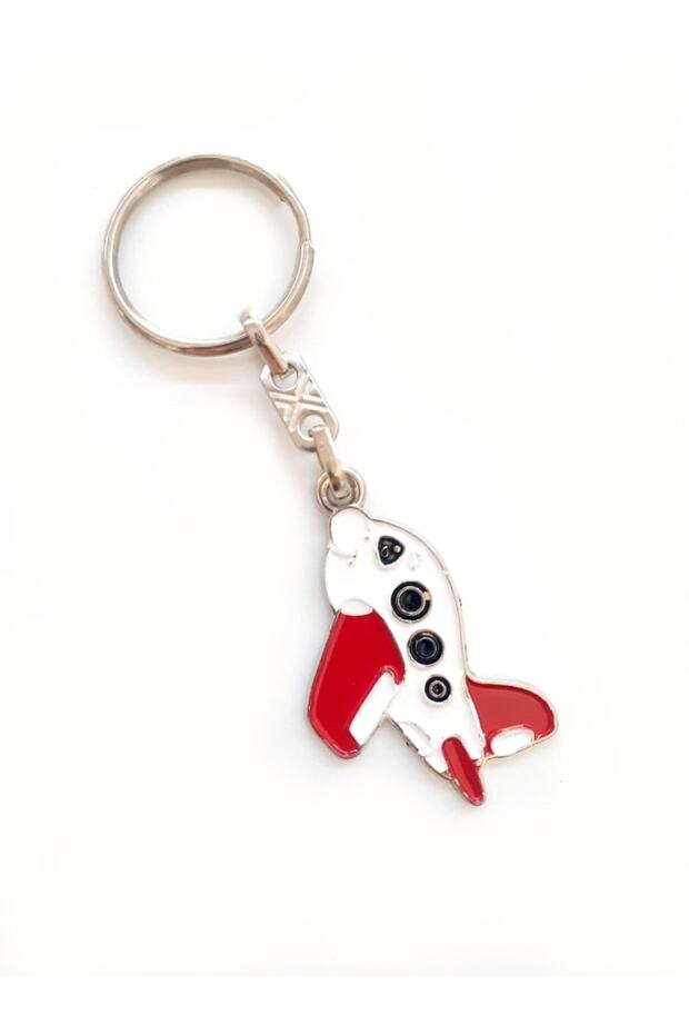 Airplane Shaped Keychain