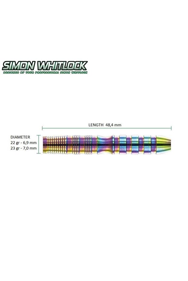 Simon Whitlock World Cup %90 Tungsten Çelik Uçlu Dart Oku - 3