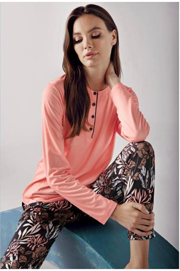 Modal Viscon 2 Li Kışlık Pijama Tk Dg4056 - 1