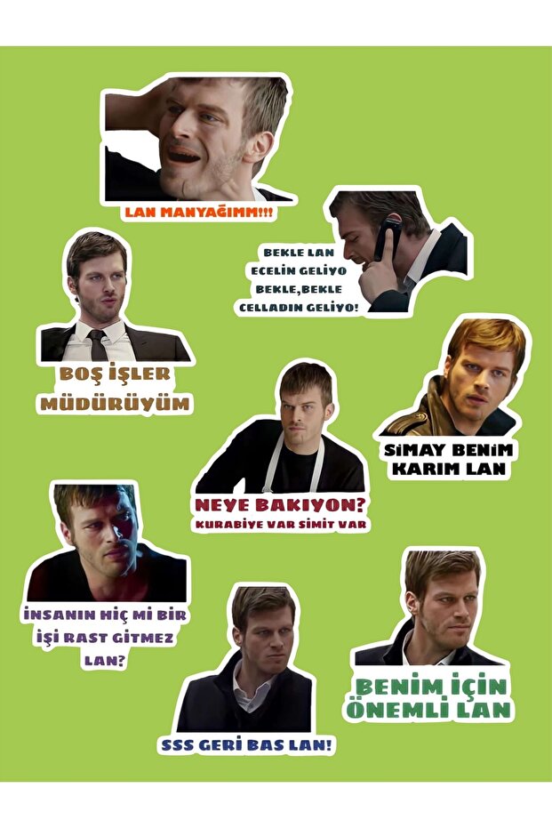 Kuzey Güney 8 Piece Laptop Notebook Tablet Sticker Set