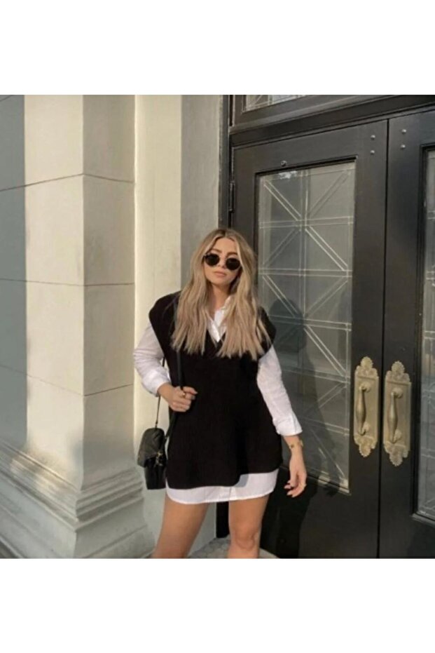 Pullover mit V-Ausschnitt - 2