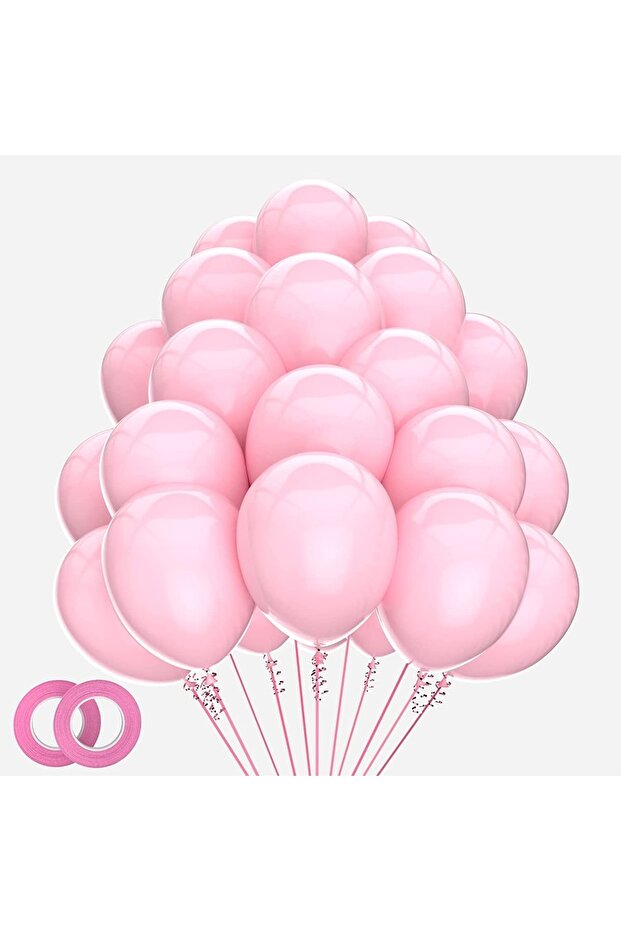 Balloon Shiny Metallic Helium Balloon 10 Pieces Pink Color