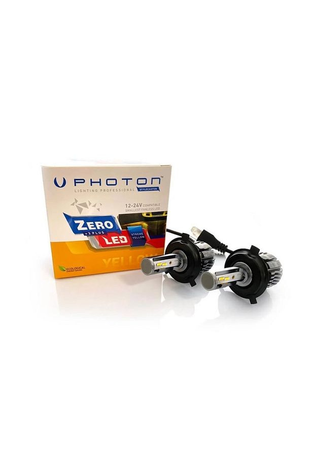 24 Volt Zero H4 Xtreme Yellow +3 Plus Fansız Led Xenon (limon Sarısı) - 1
