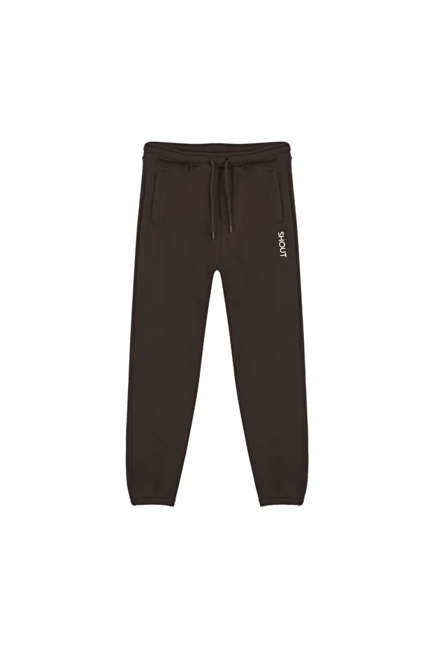 Basic Coffee Bean Jogger Unisex Pantolon - 1