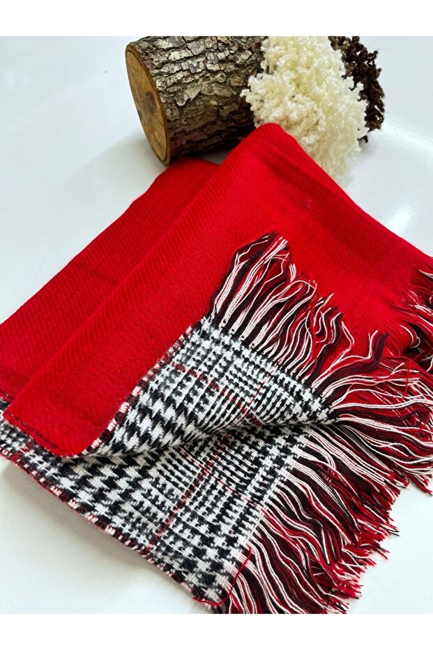 Çift Taraflı Kalın Şal - 1