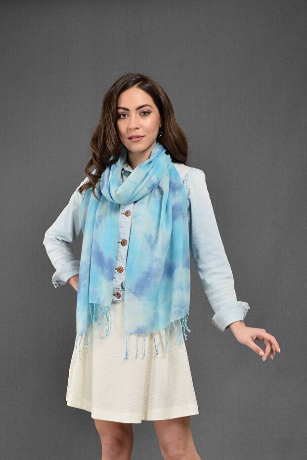 Batik Fular Mint/mavi - 3