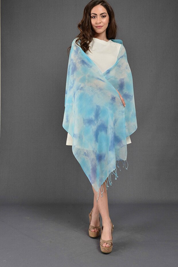 Batik Fular Mint/mavi - 4