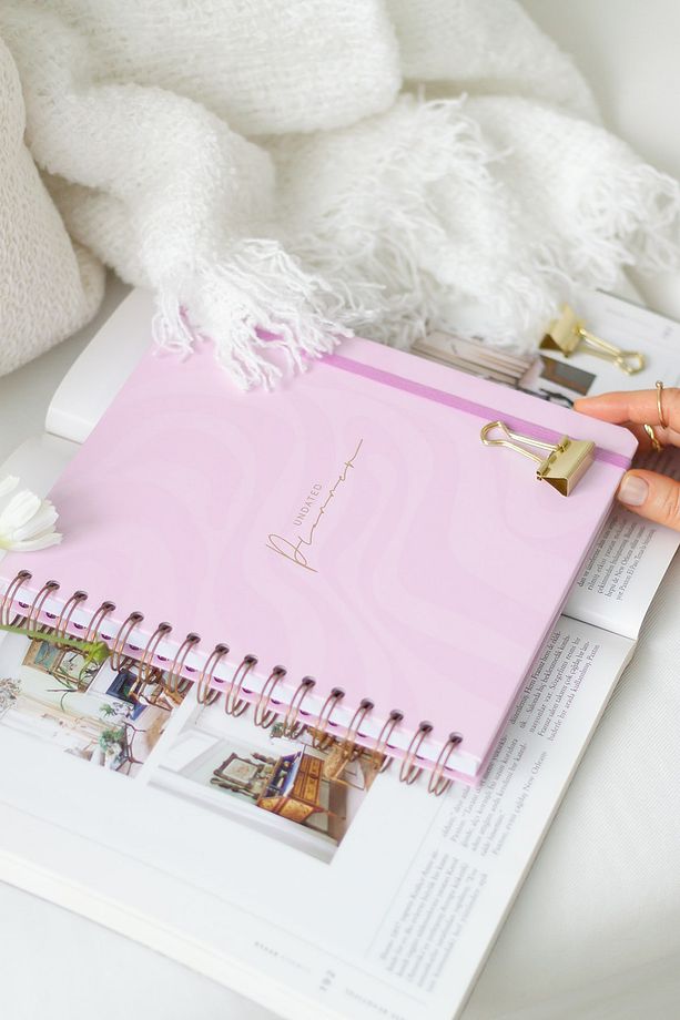 Süresiz Planlayıcı Kare Ajanda Pembe - 2