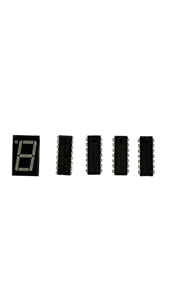 7404-7408-7432-7447 Entegreleri Ve 7 Segment 14mm Ortak Anot Display - 1