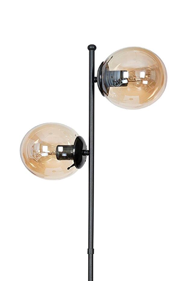 Tasarım Tek Ayaklı Lambader 2.li Lambader Siyah Lisa - 3