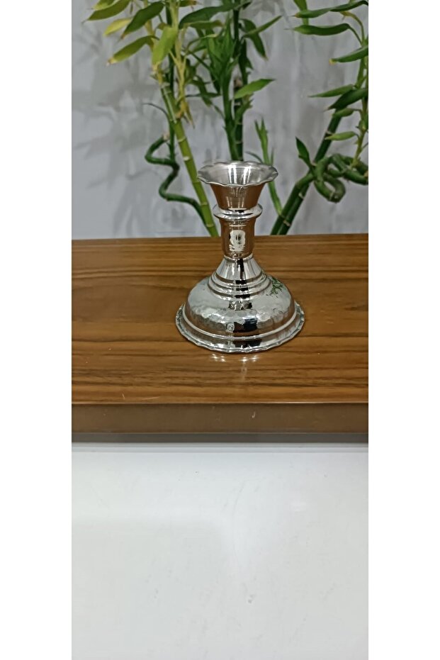 Bakır Şamdan Mumluk - 4