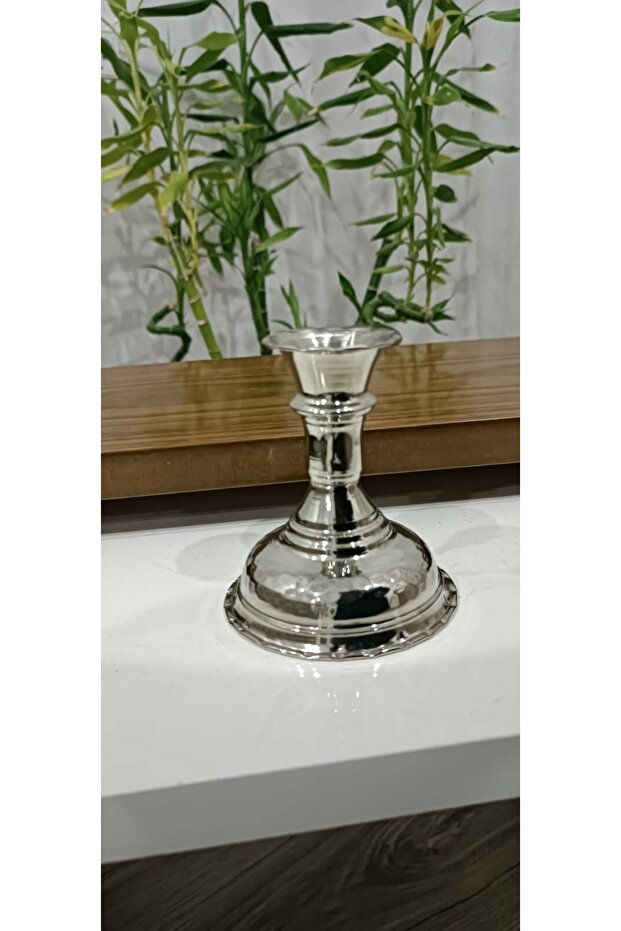 Bakır Şamdan Mumluk - 7