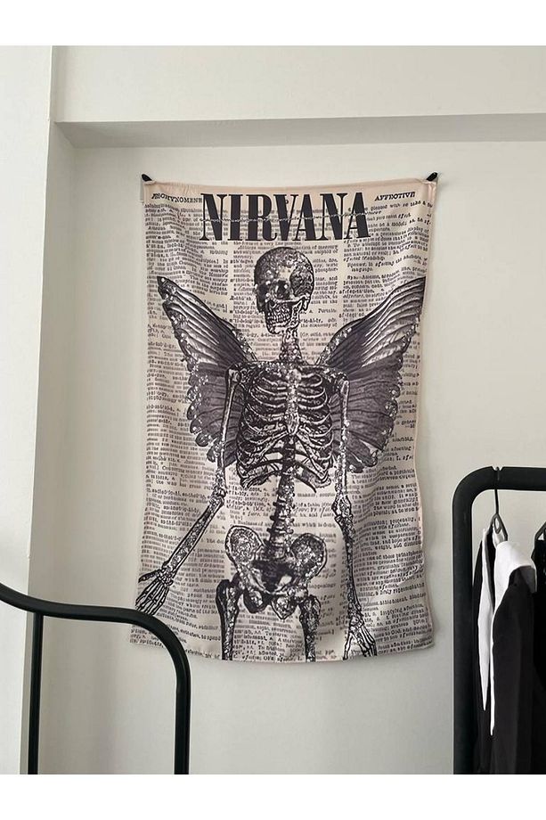 Nirvana Skelton Duvar Örtüsü - Wall Tapestry I 70 X 100 Cm - 3