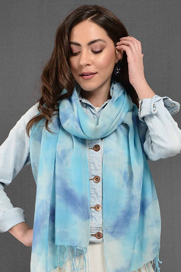 Batik Fular Mint/mavi - 1