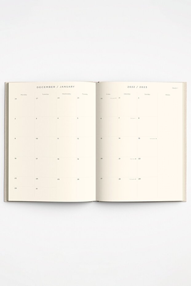 Krem Ajanda & Yeşil Notebook - 5