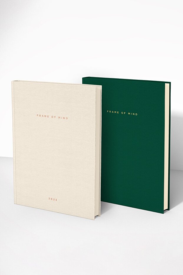 Krem Ajanda & Yeşil Notebook - 1