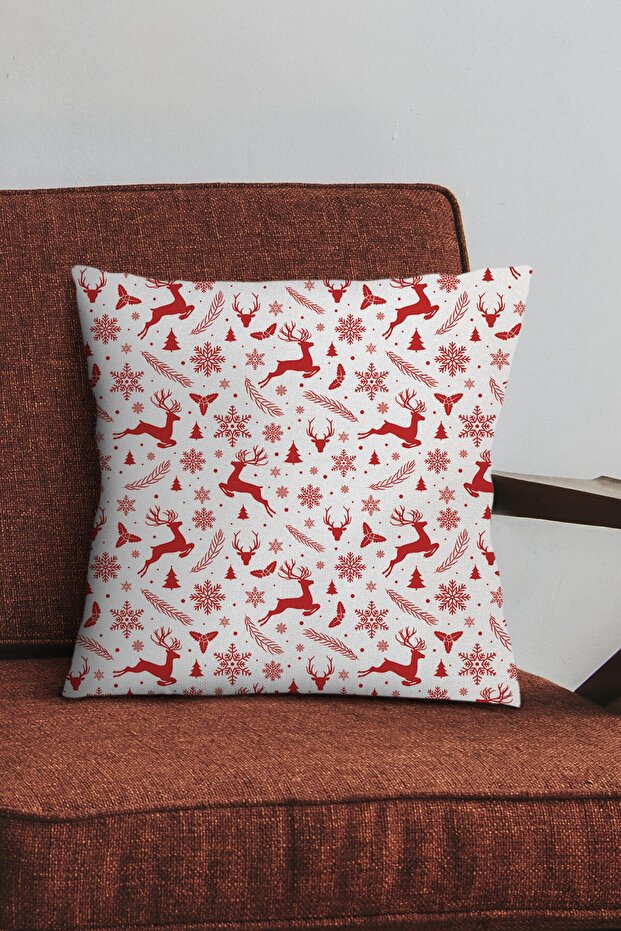 Christmas Decorative Hidden Zipper Double Sided Christmas Throw Pillow Pillow Case 43x43cm Krl1050