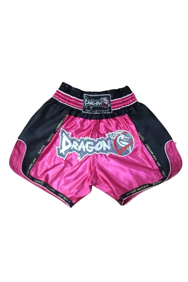 Mt3075 Retro Muay Thai Antrenman Şortu Pembe - 1
