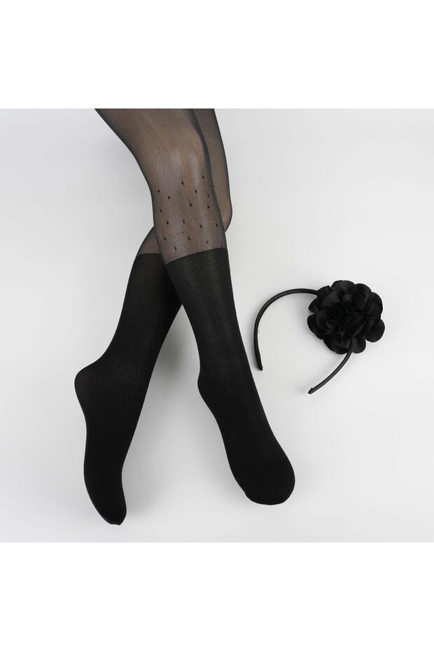 Minseo Crowned Girl's Thin Pantyhose