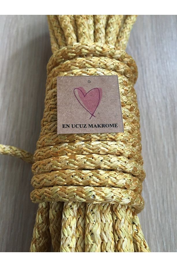 Makrome Ip (10 Metre) Dikilebilir Polyester Polip Salıncak Ipi Tress Kordon Halat Iskota Ip - 2