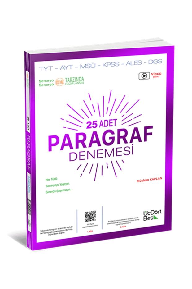 Tyt-ayt-msü-kpss-ales-dgs 25 Adet Paragraf Denemesi 2023 - 1