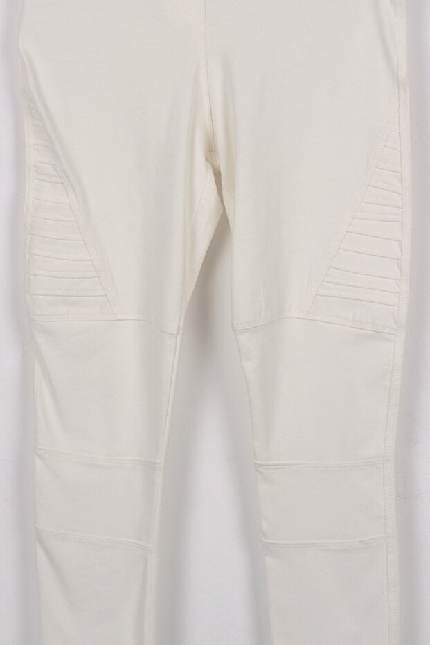 Devojčiceve hlačice u boji krem - 2