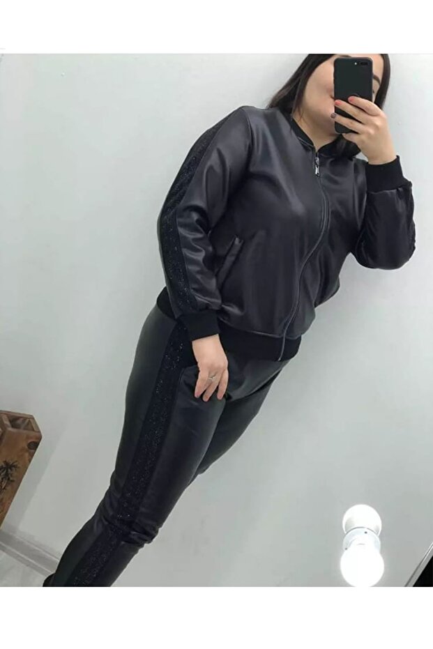 Piele cu pietre aplicate seturi - 1