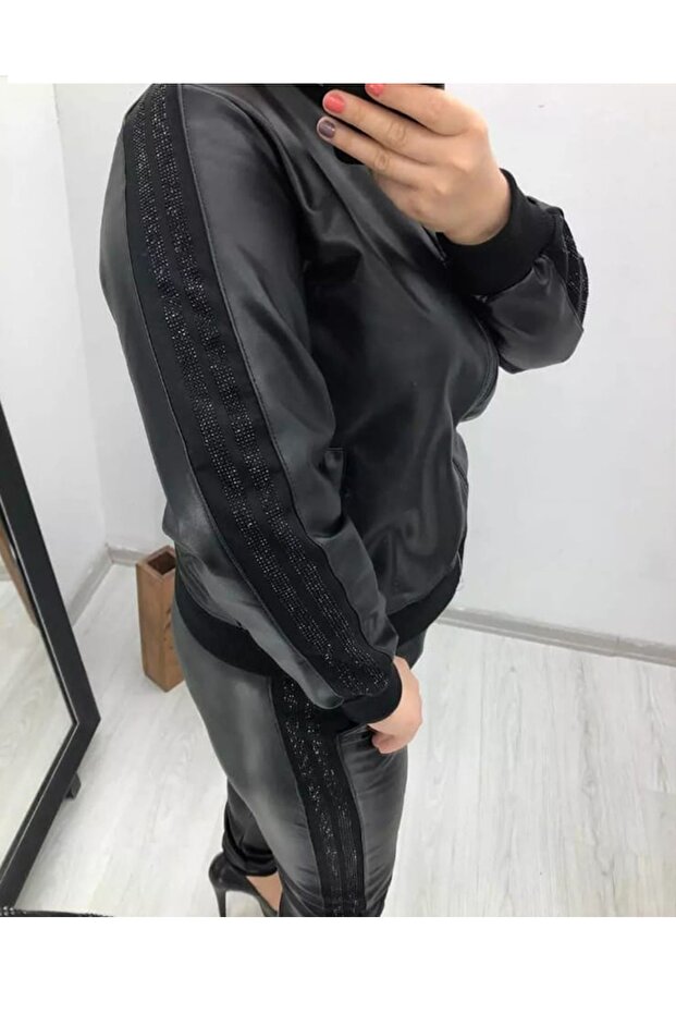 Piele cu pietre aplicate seturi - 4