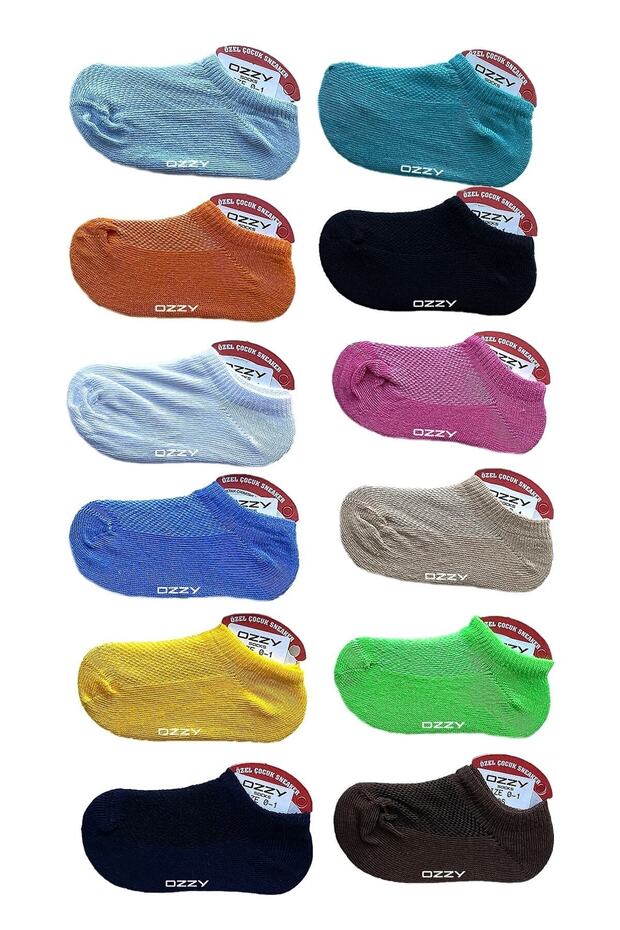 10 Pairs Seamless Cotton Baby Kids Invisible Sneaker Booties Socks
