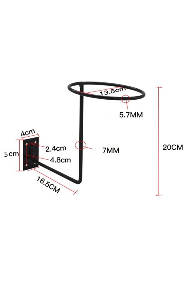 10 Adet Duvara Monte Şapka Standı - 5