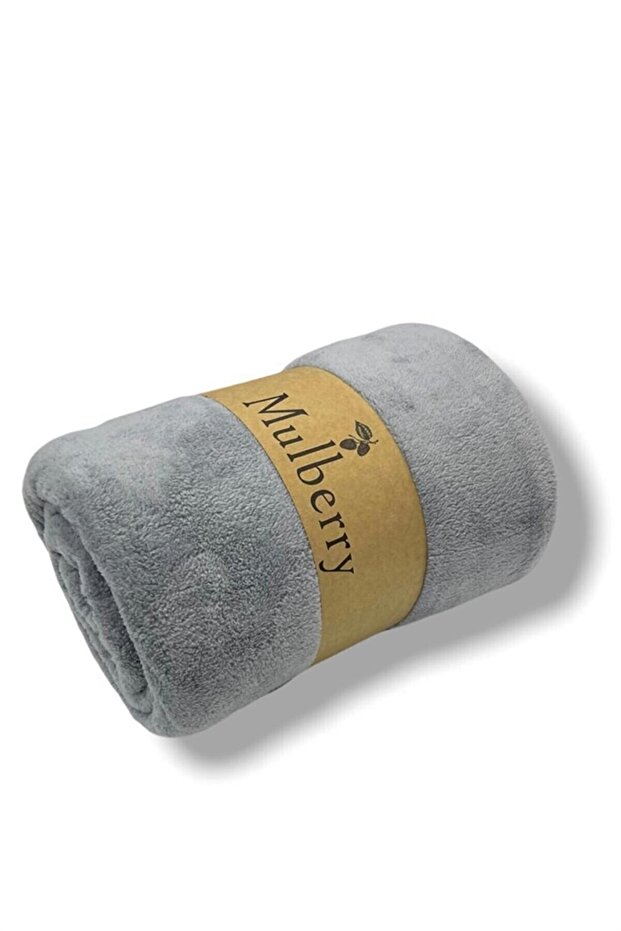 Wellsoft takaró TV takaró plüss polár takaró egyszemélyes 170*230-szürke - 1