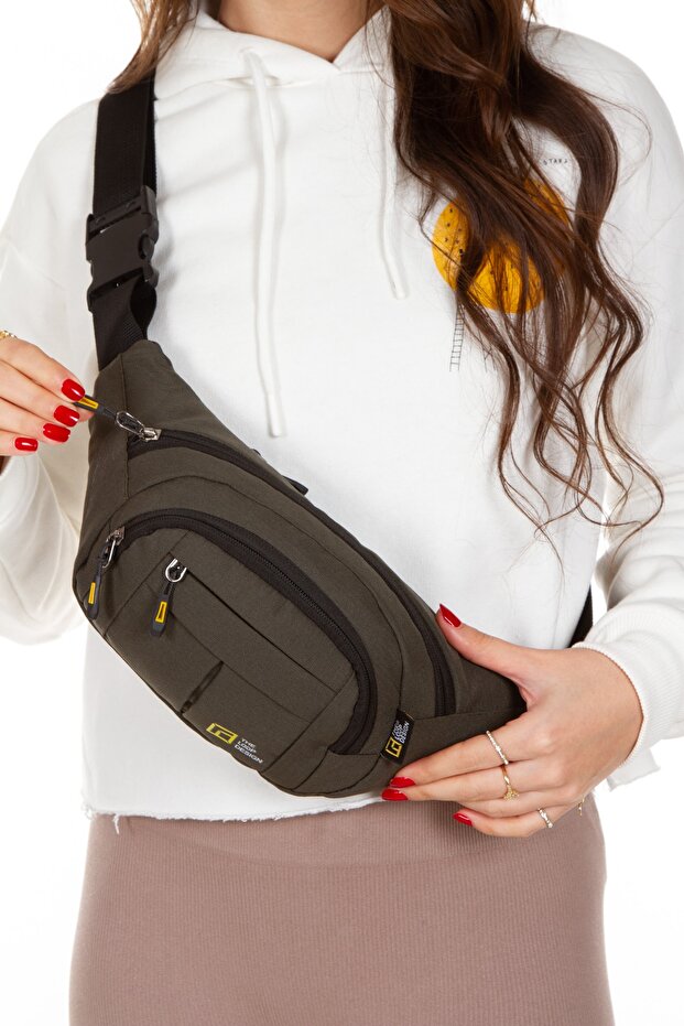 LOOP DESIGN Unisex Ayarlanabilir Askılı Çanta,free Bag,unisex Crossbody Sling 4 Gözlü Göğüs Ve Bel Çanta
