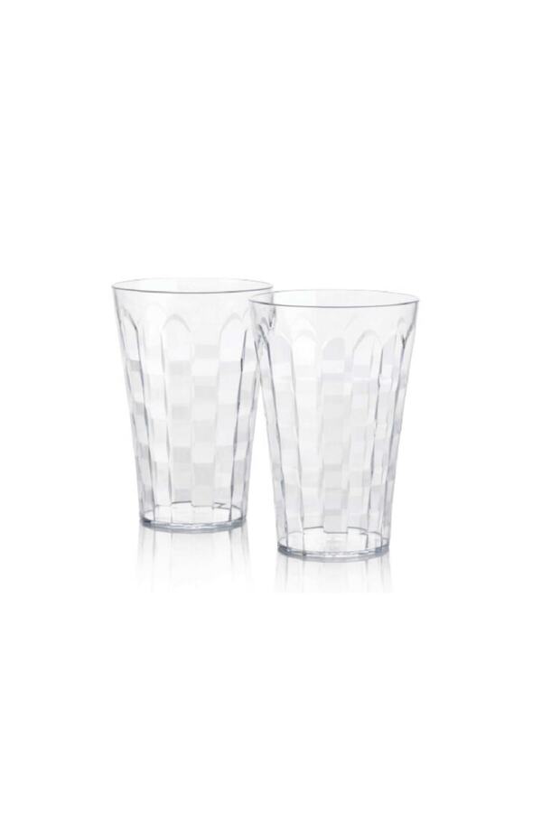 Pırlanta Bardak 2'li Set 475 Ml Şeffaf Bardaklar - 1