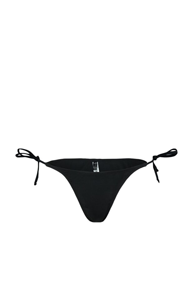 Siyah Brazilian Düşük Bel Basic Bikini Altı TBESS23BA00052 - 5