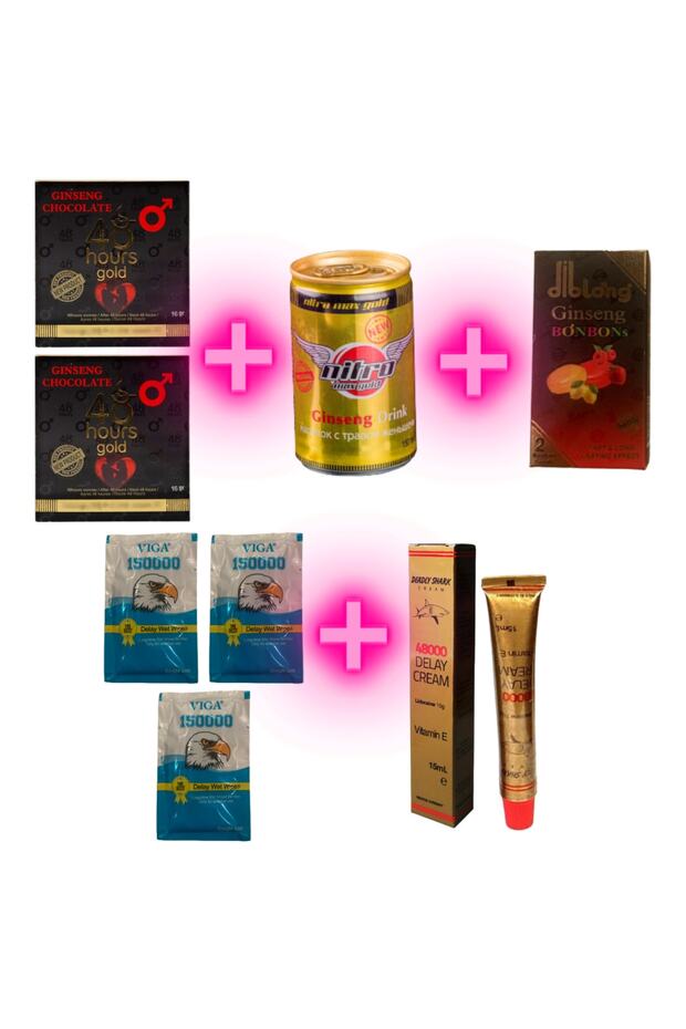 48 Hours Çikolata 2 Adet + Nitromax Içecek + Ginseng Bonbon + Mendil Krem - 1