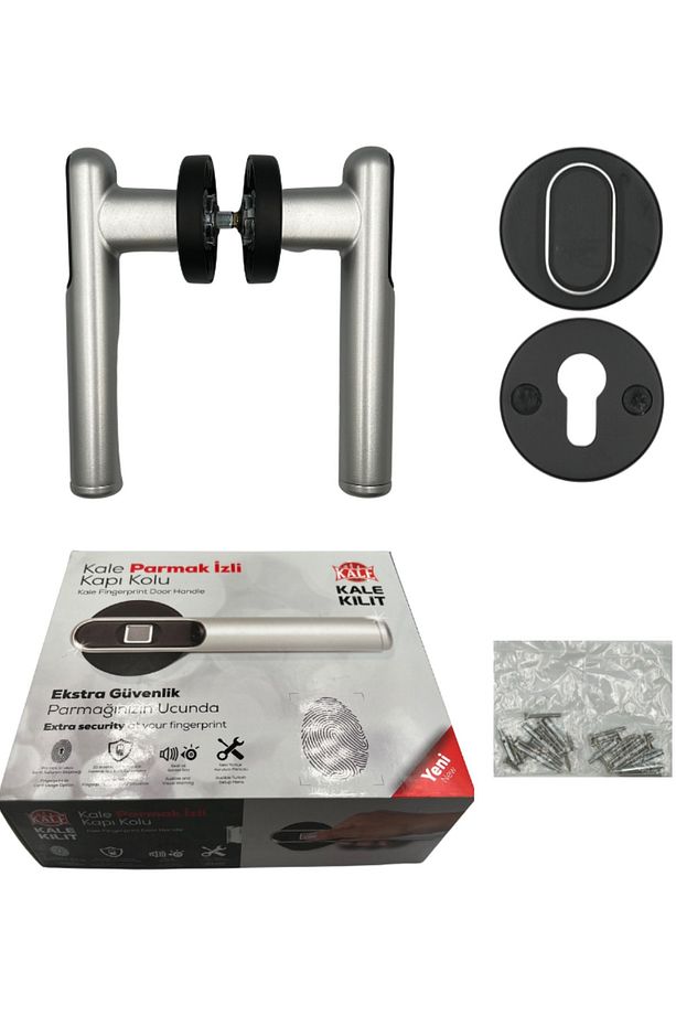 Kale Parmak Izli Kapı Kolu Seti-kd05050110-mat Gri - 7