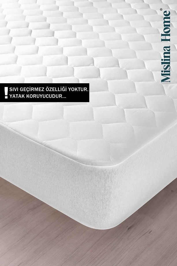 Mislina Kapitone Eko Çift Kişilik Yatak Koruyucu Fitted 180x200 - 1