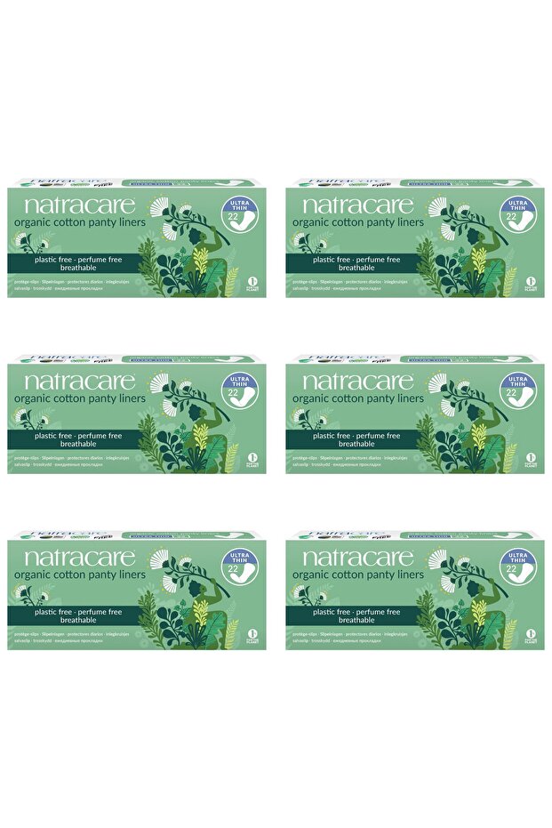 6-Piece Ultra Thin Pad Set - Organic and Natural, 132 Pieces