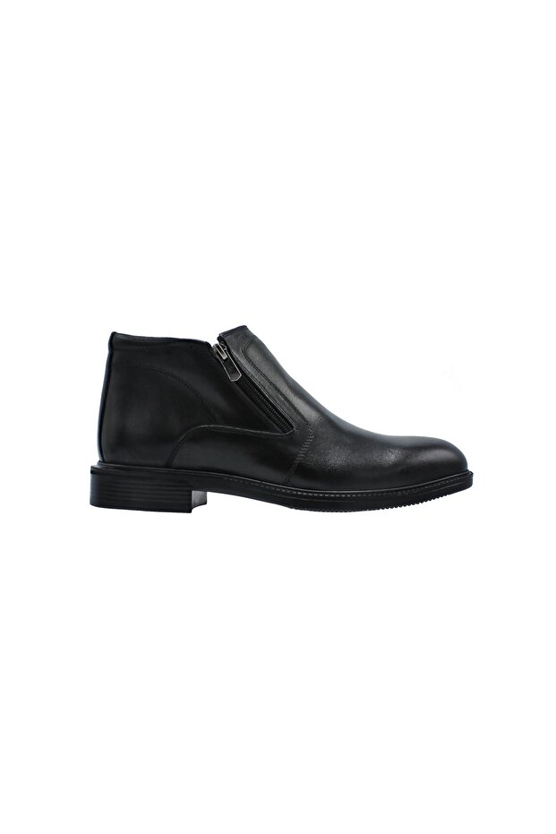 Men's Black Genuine Leather Boots347801137-1