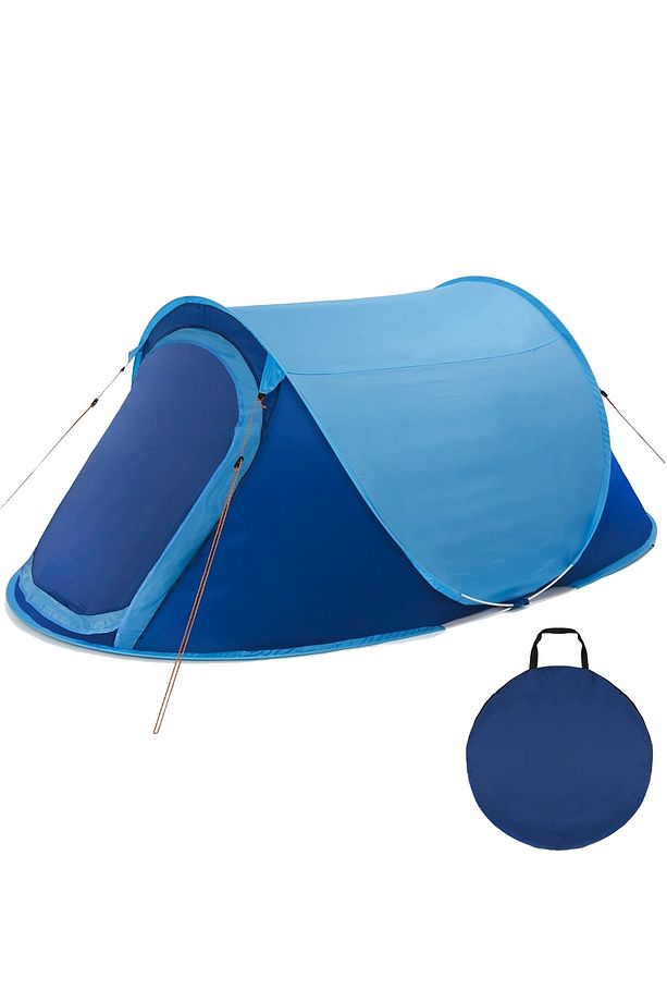 Otomatik Kamp Çadırı Popup Tente 100x200 2 Kişilik Çadır Kapı Sineklikli Pencereli Hb052 - 1