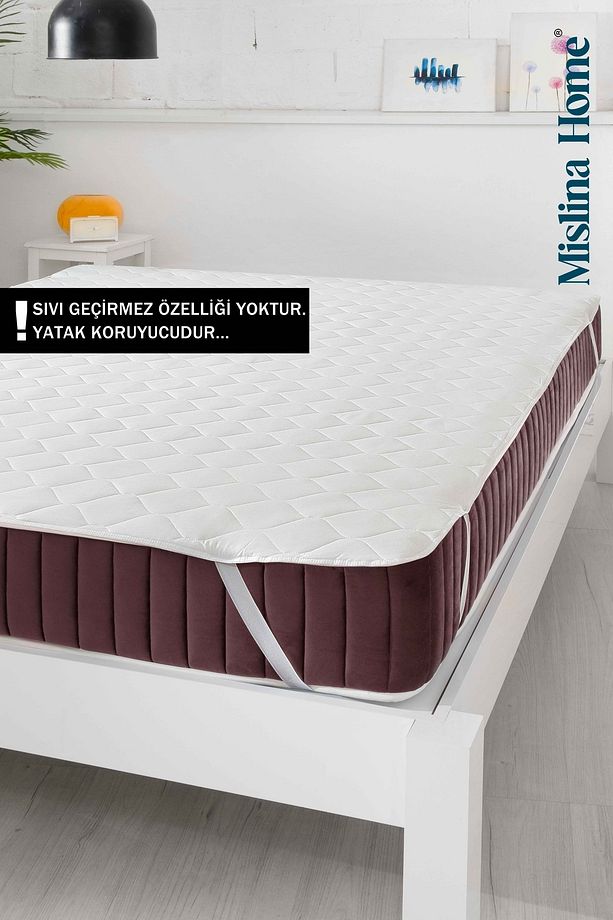 Mislina Kapitone Eko Tek Kişilik Yatak Koruyucu Ped 90x190 - 6
