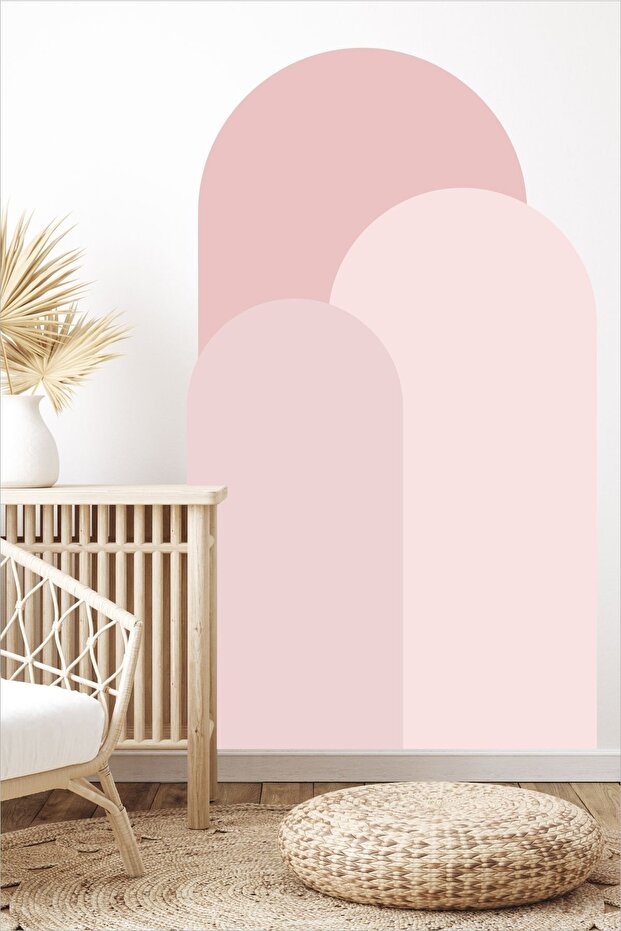 Bohem Oval Boho 3'lü Duvar Sticker - 2