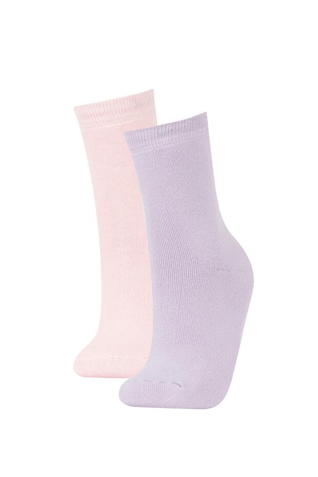 Girl's 2-Piece Cotton Towel Socks