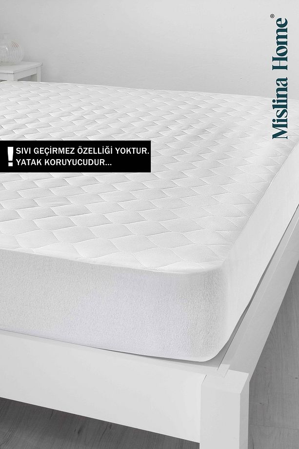 Mislina Kapitone Eko Çift Kişilik Yatak Koruyucu Fitted 180x200 - 3