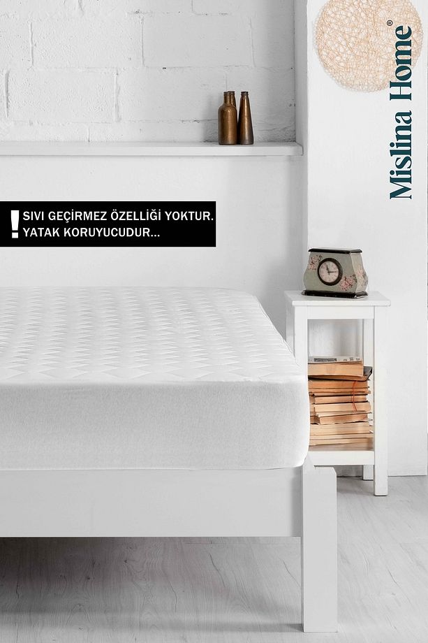 Mislina Kapitone Eko Çift Kişilik Yatak Koruyucu Fitted 180x200 - 5