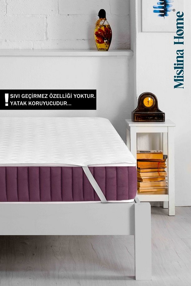 Mislina Kapitone Eko Tek Kişilik Yatak Koruyucu Ped 90x190 - 5