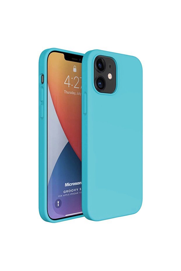 Iphone 12 Mini Kılıf Groovy Soft Turkuaz - 1